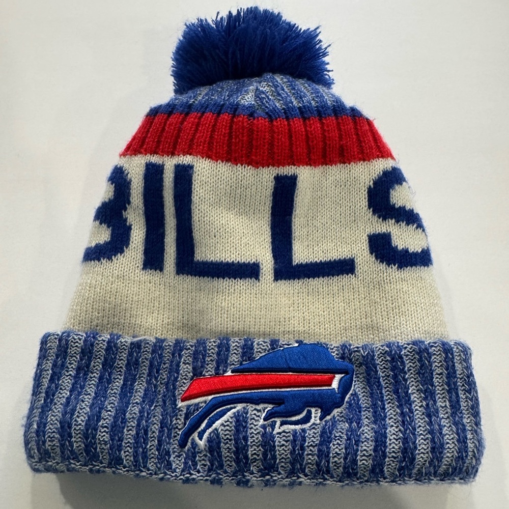 New Era Pom-Pom Beanie NFL Buffalo Bills Knit Toque Hat
